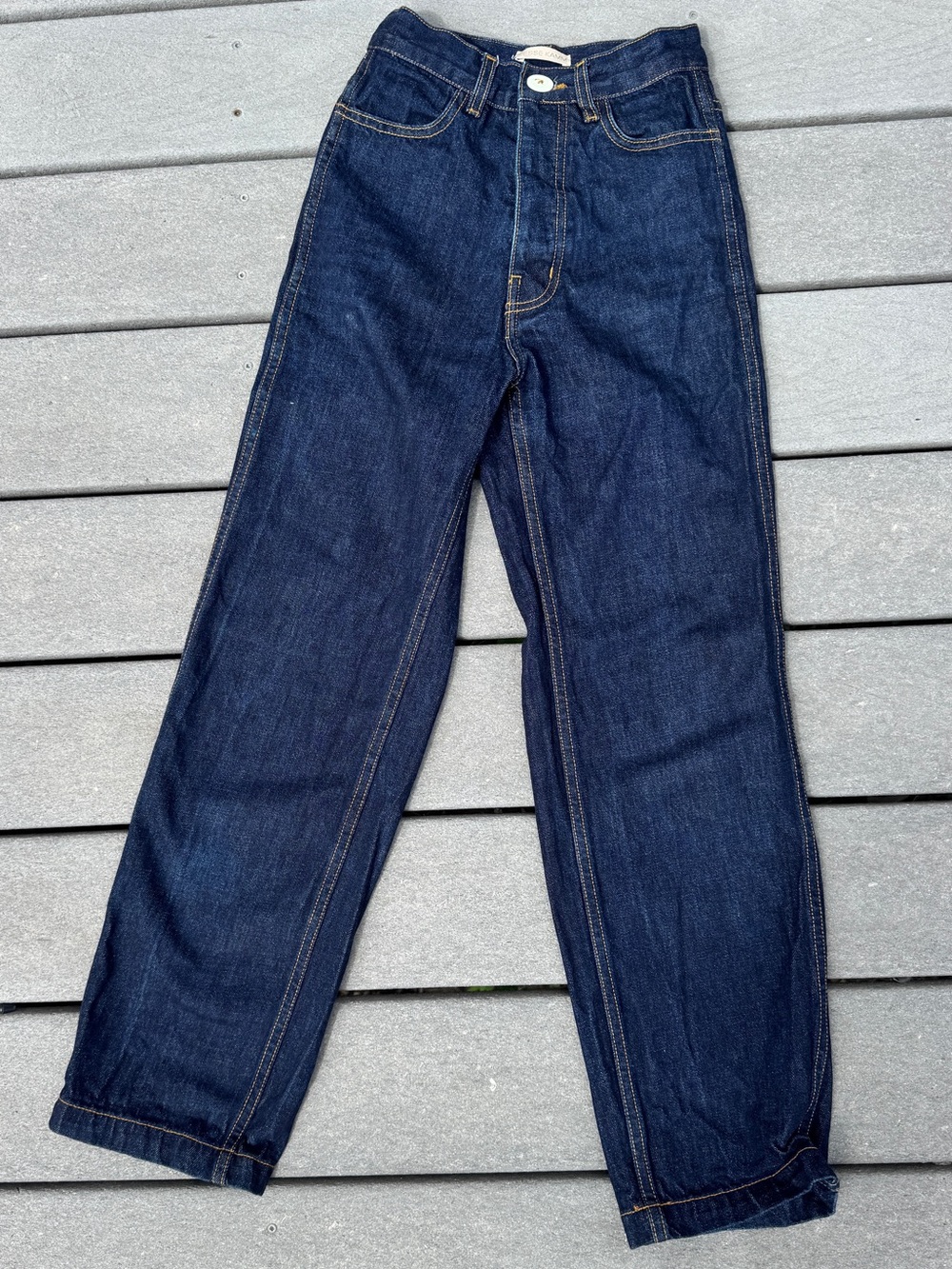Jesse Kamm Indigo Straight-Leg Jeans